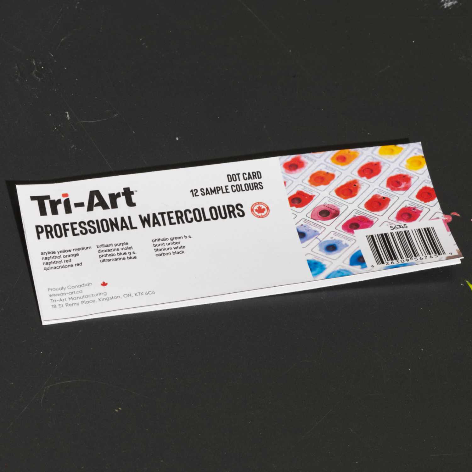 Tri-Art Professional 12 Watercolour Dot Card