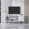 Farmhouse TV Stand for 65 Inch TVs With Storage Cabinet