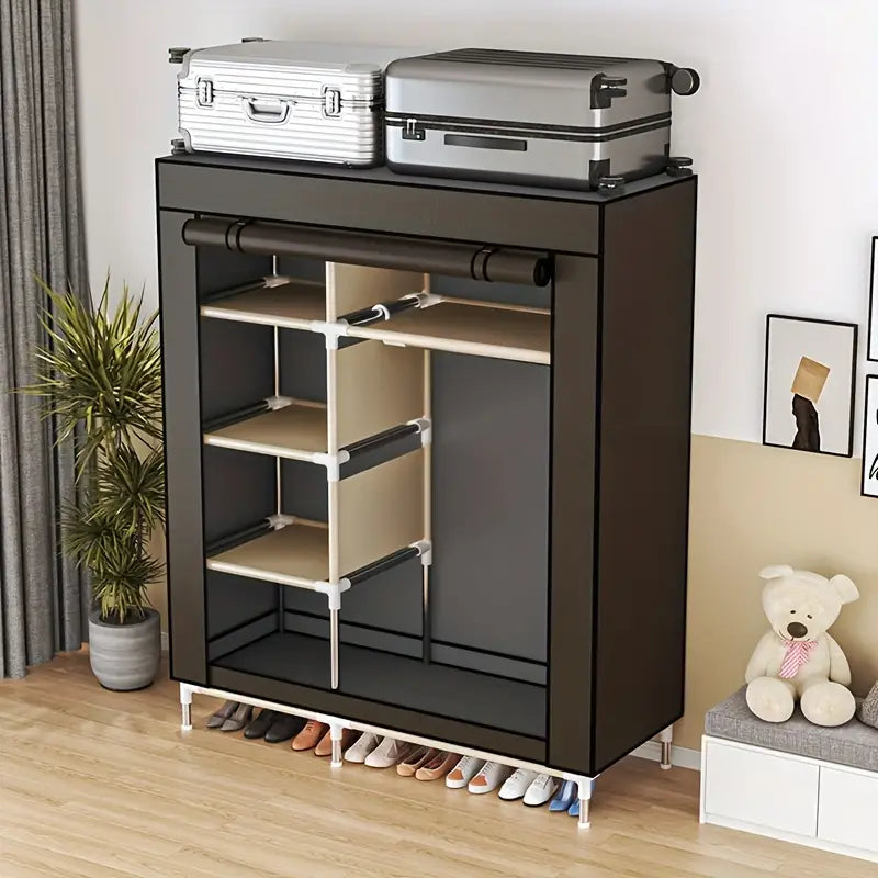 Modern Clothes Storage Wardrobe with Dustproof Cover
