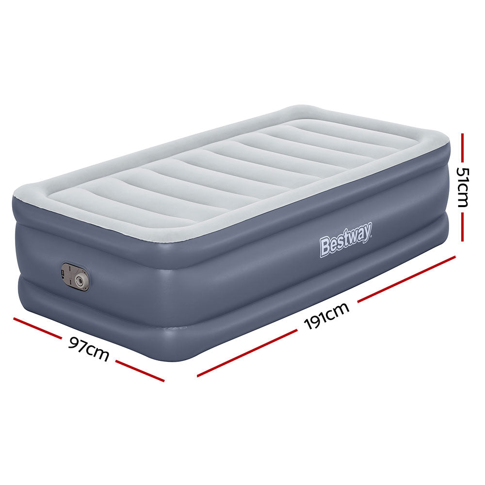 NNEDSZ Mattress Air Bed Single Size 51CM Inflatable Camping Beds Home Outdoor