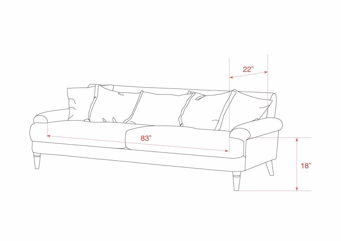 Cerveruela Olive Sofa - Clearance