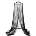 NNEDSZ Black Hanging Princess Bed Canopy Mosquito Net - Dome Bedding for Dorm Rooms & Bedrooms (Fits 1.5m-1.8m Beds)
