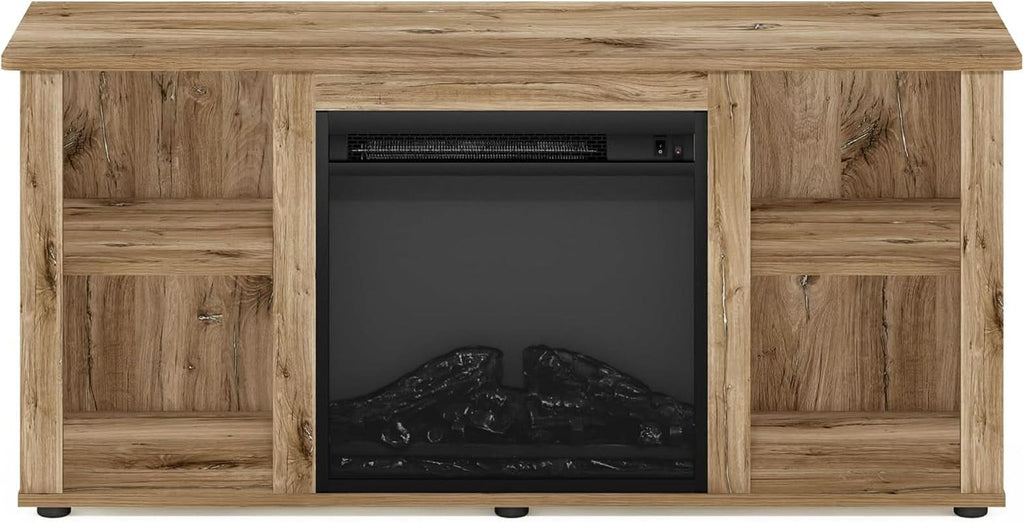 Jensen TV Stand With Electric Fireplace For 55 Inch TVs