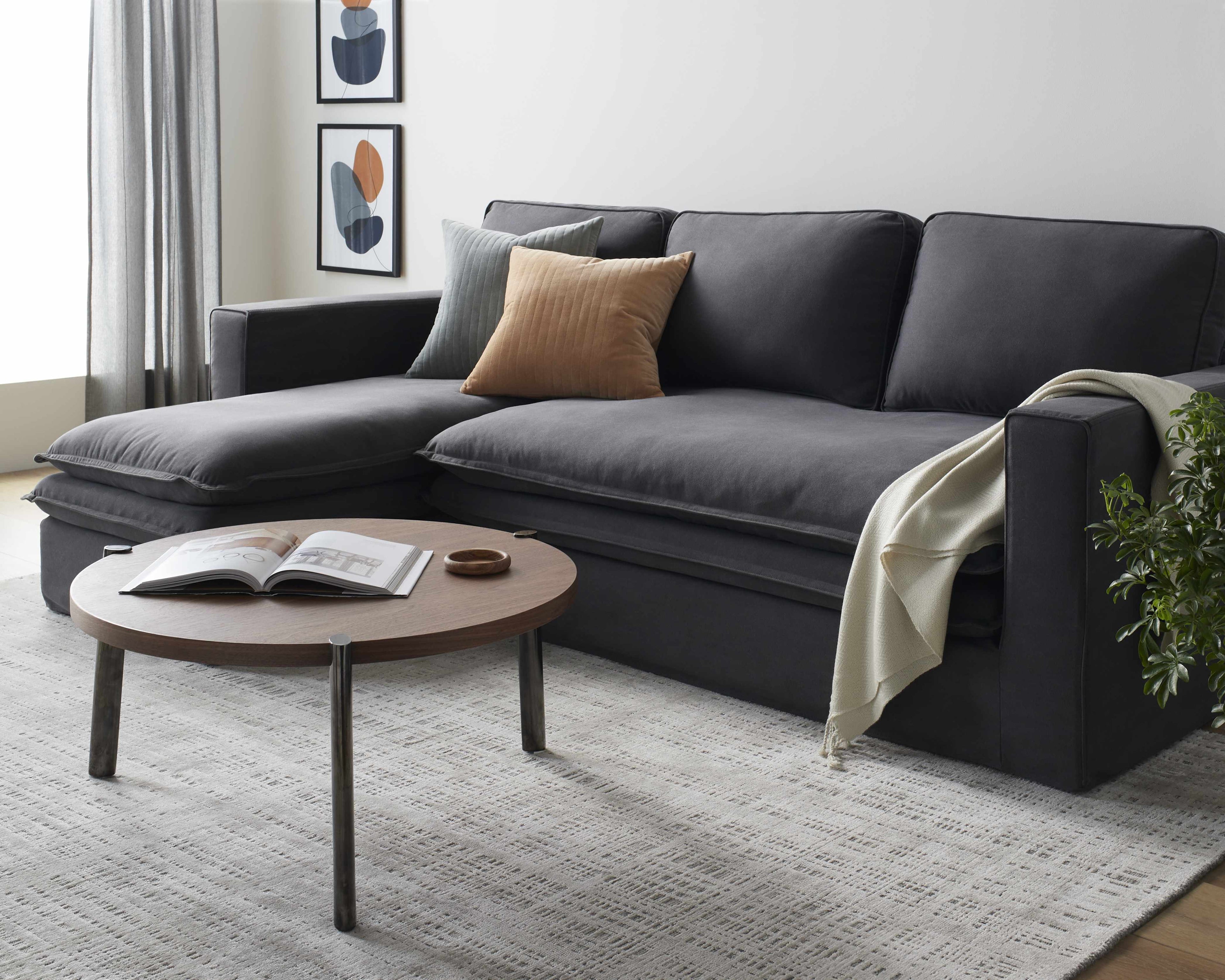 Sachsenkam Anthracite Sofa - Clearance